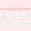 [RY35] NEW Rayeon Fancy 'Silly Heart' Glitter Kisscut Masking Tape