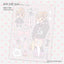 [RY14] NEW Rayeon Fancy 'Gray Ribbon Girl' Matte Sticker Sheet