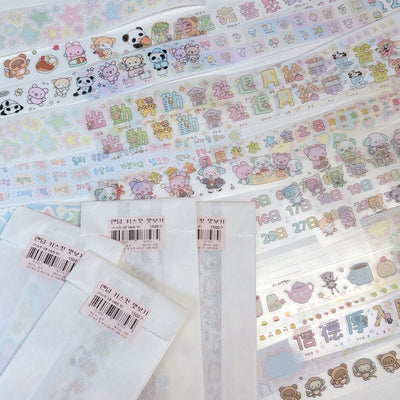 [RY39] NEW Rayeon Fancy Mystery Kisscut Masking Tape Sampler