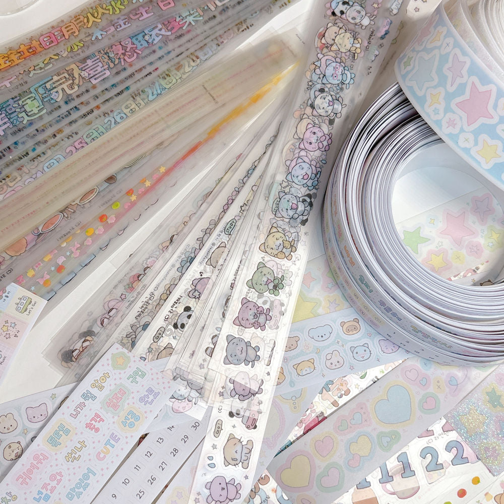 [RY39] NEW Rayeon Fancy Mystery Kisscut Masking Tape Sampler