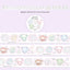 [RY30] NEW Rayeon Fancy 'Firework Clear 3D Silver Foil' Kisscut Masking Tape
