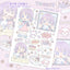 [RY23] NEW Rayeon Fancy 'New Yogurt Menu is Out!' Sand Glitter Clear Sticker Sheet