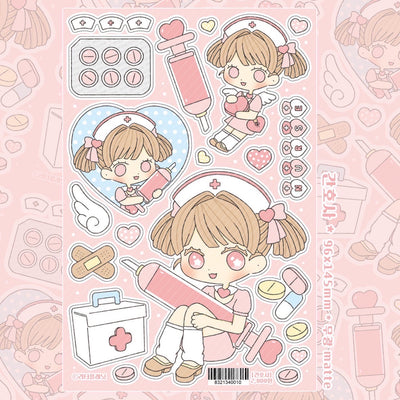 [LT128] NEW Lita Planet 'Nurse' Sticker Sheet