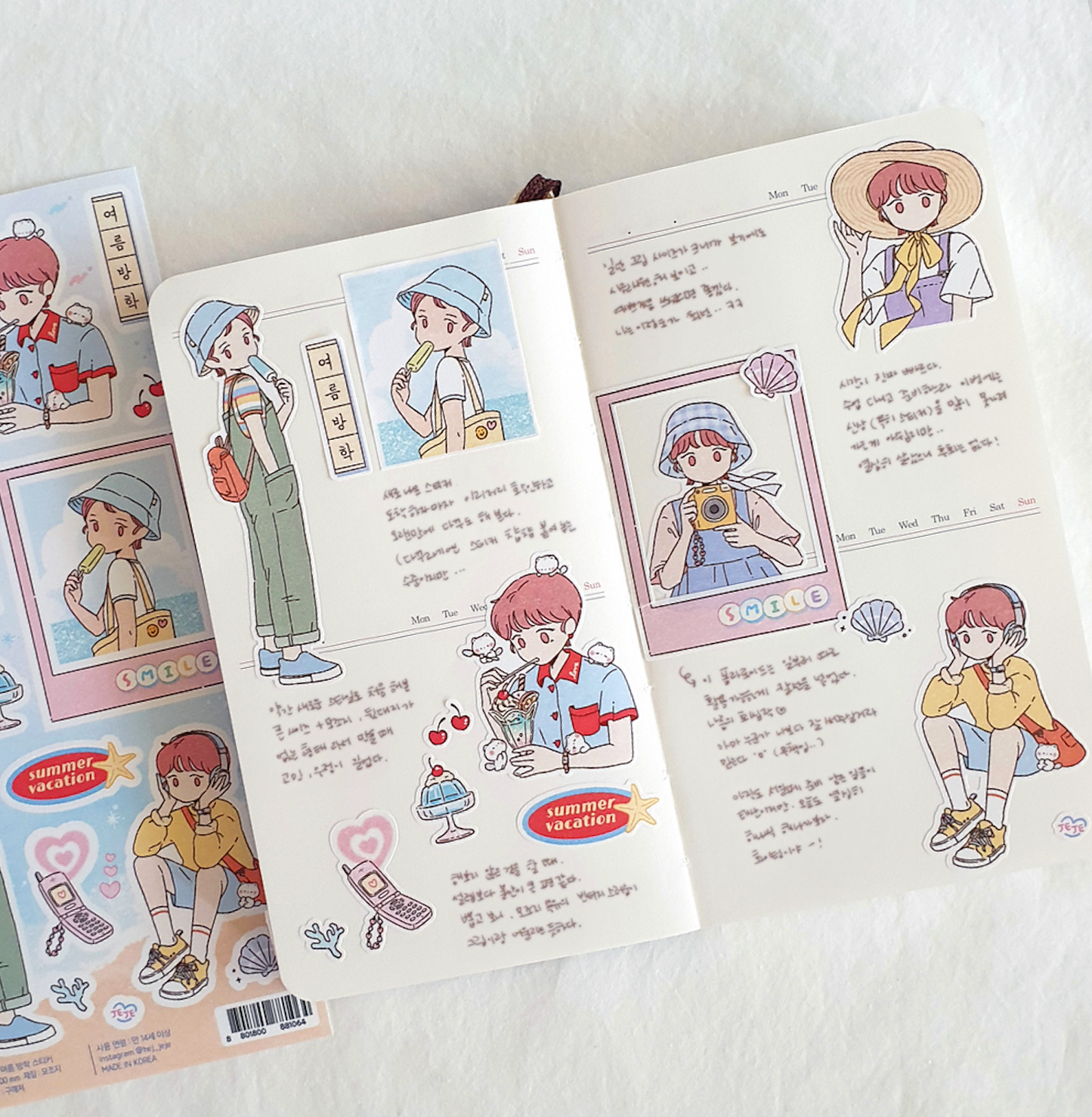 [JJ04] Jeje 'Summer Vaction' Sticker Sheet