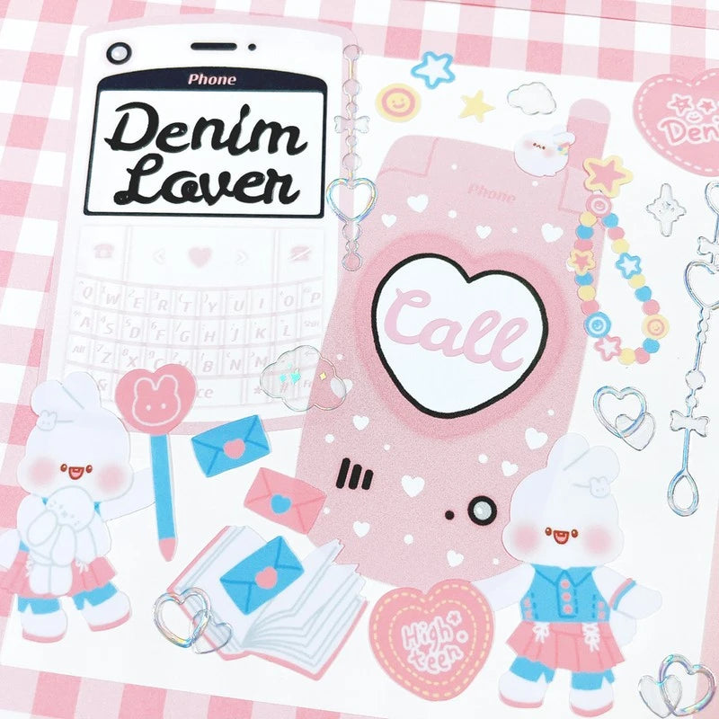 [LT82] Lita Planet Vintage Phone Memo Sticker Pack