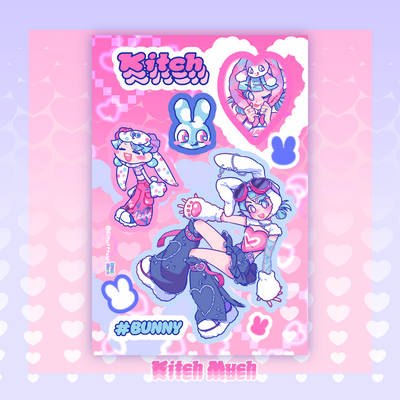 [KM05] NEW Kitch Much 'Hip Hip!' Sticker Sheet (options)
