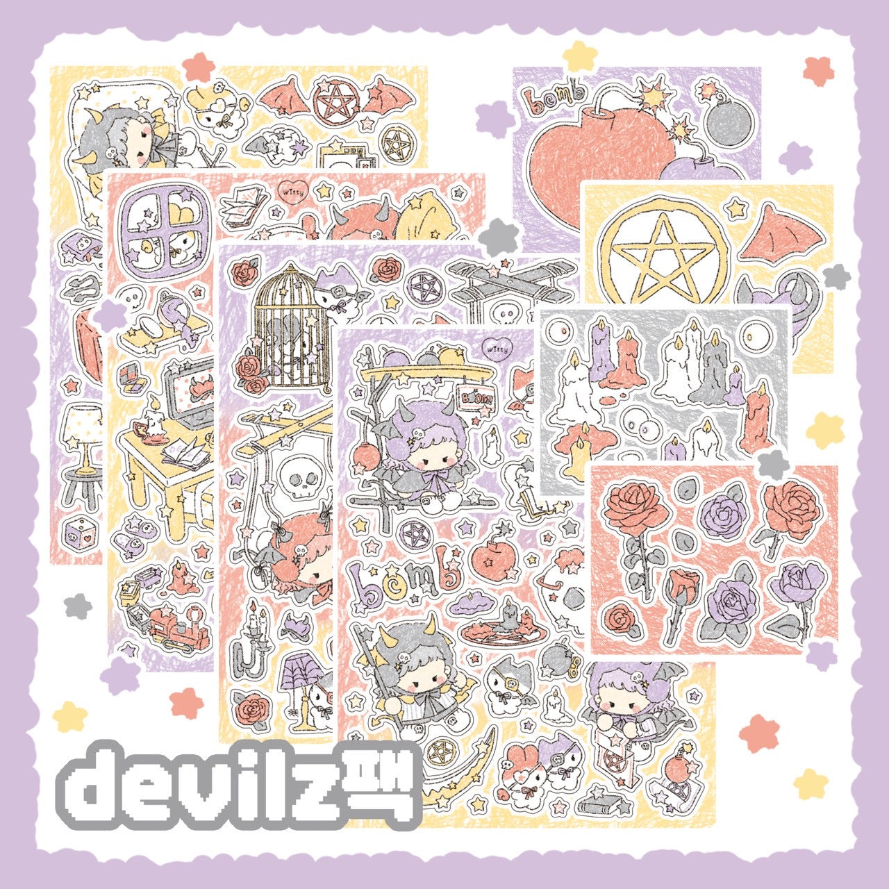 [DC169] NEW Danchoo 'Devilz' Sticker Pack (Single/Pack)