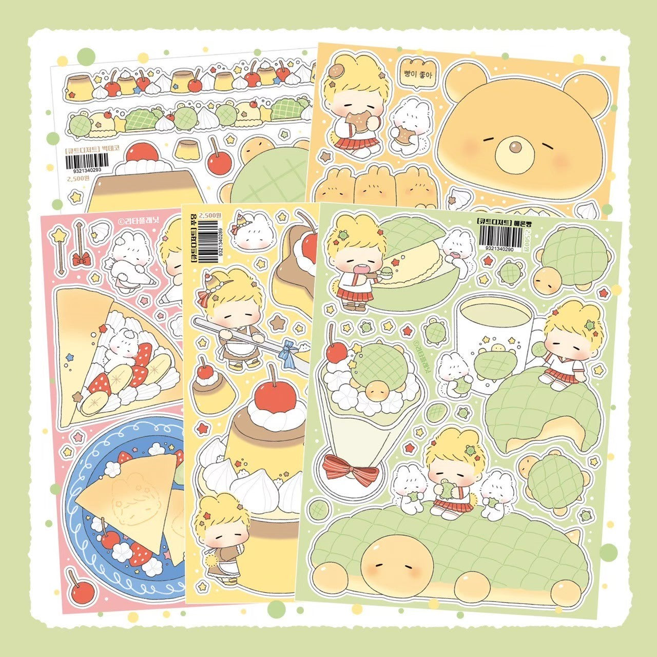 [LT91] Lita Planet Cute Dessert Sticker Pack (Single/Pack)