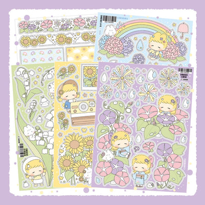 [LT106] Lita Planet Summer Flower Sticker Pack (Pack/Singles)