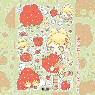 [LT115] NEW Lita Planet 'Strawberry Angel' Sticker Sheet