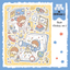 [DC132] NEW Danchoo Star Star Galaxy Sticker Pack (Single/Pack)