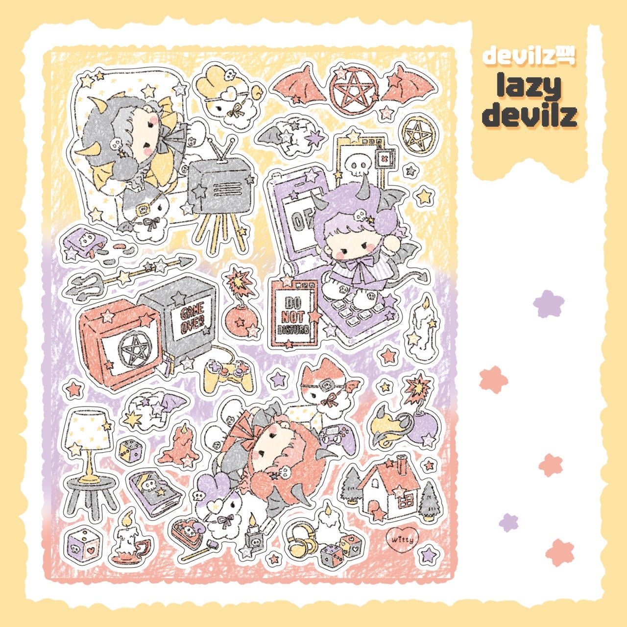 [DC169] NEW Danchoo 'Devilz' Sticker Pack (Single/Pack)