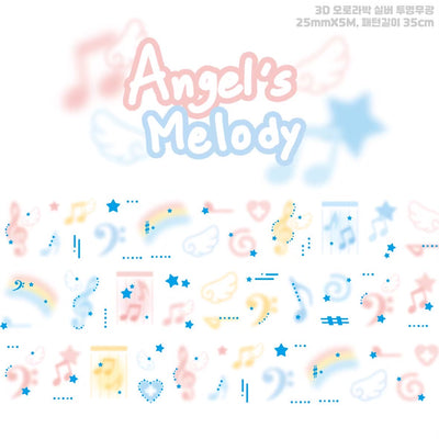 [DC145] Danchoo 'Angel's Melody' Kisscut Masking Tape 25mm x 5m