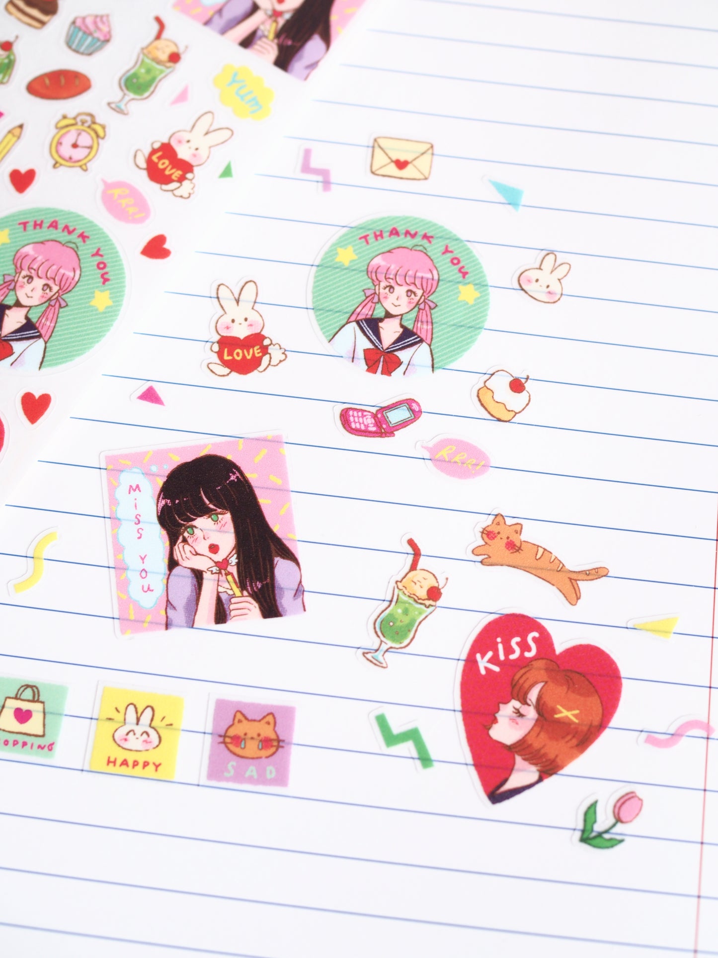 [PT04] NEW Paerytopia Sweet Summer/Dreamy Day Sticker Sheet (options)
