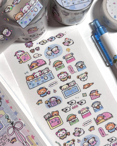 [MB25] NEW Maybean 'ZZZ Dreamland' Kisscut Masking Tape