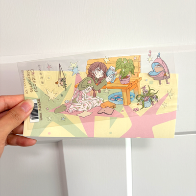 [CM34] NEW Childhood Memories 'Starry Library' Clear Sticker Sheet