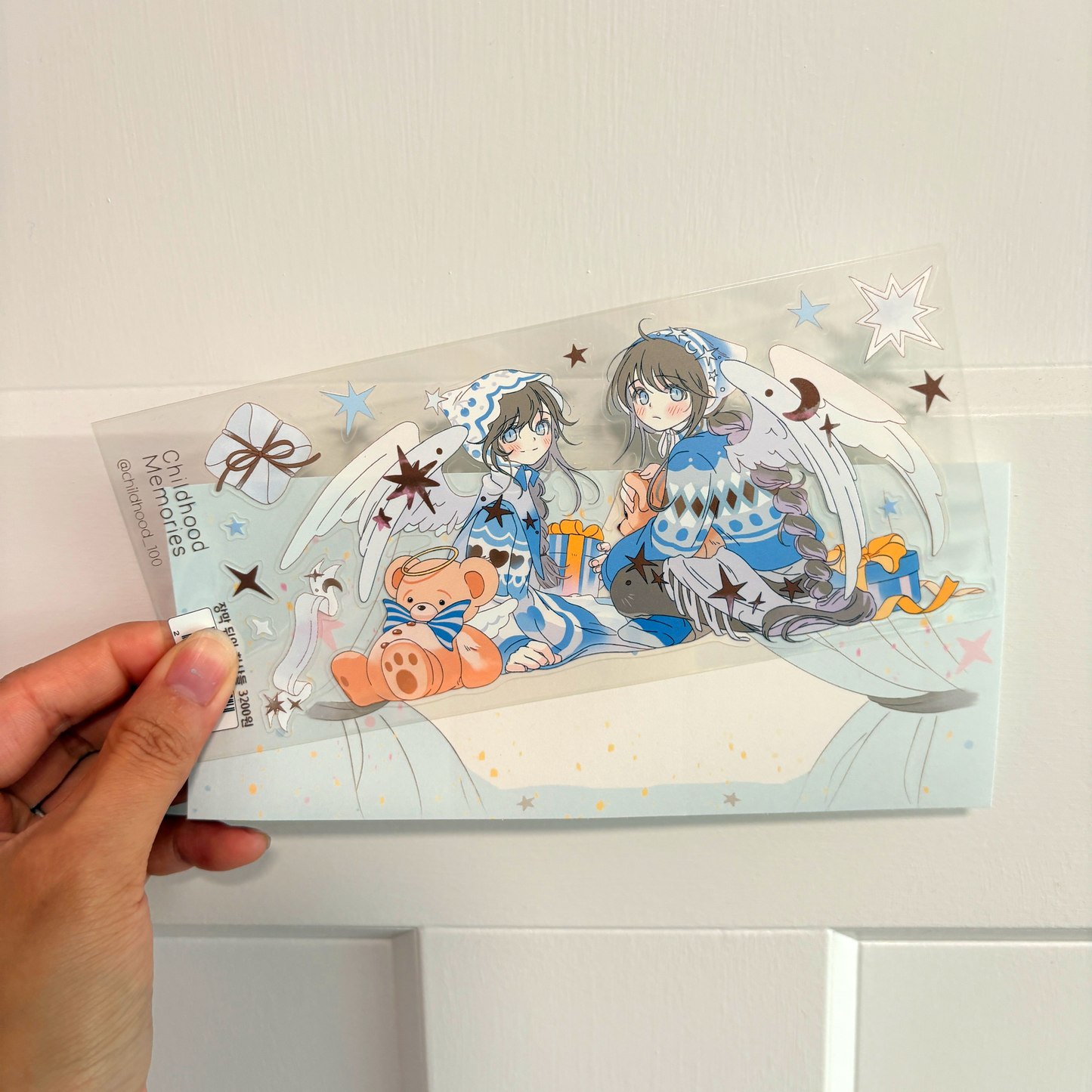 [CM36] NEW Childhood Memories 'Angels Behind the Curtain' Clear Sticker Sheet