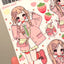 [GP24] Ghost Peach 'Creamy Milk Girl' Sticker Sheet