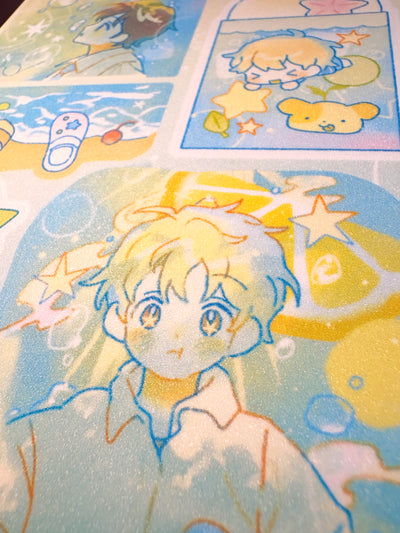 [CW123] NEW Cotton World 'Sparkling Inside the Soda' Glitter Sticker Sheet