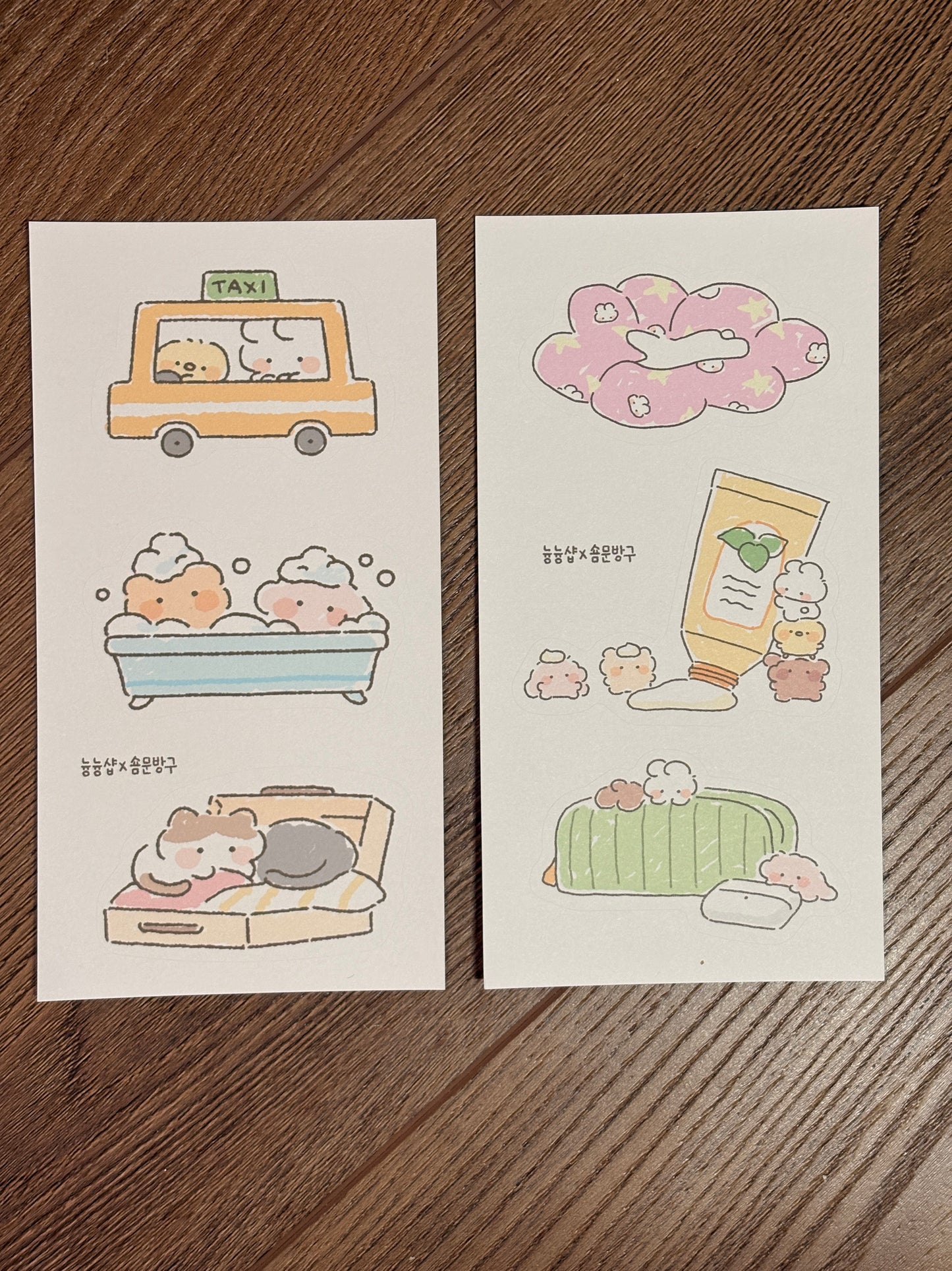 [SY82] NEW Syom x Nyung Nyung Shop Collaboration 'Going Out Today' Sticker Pack