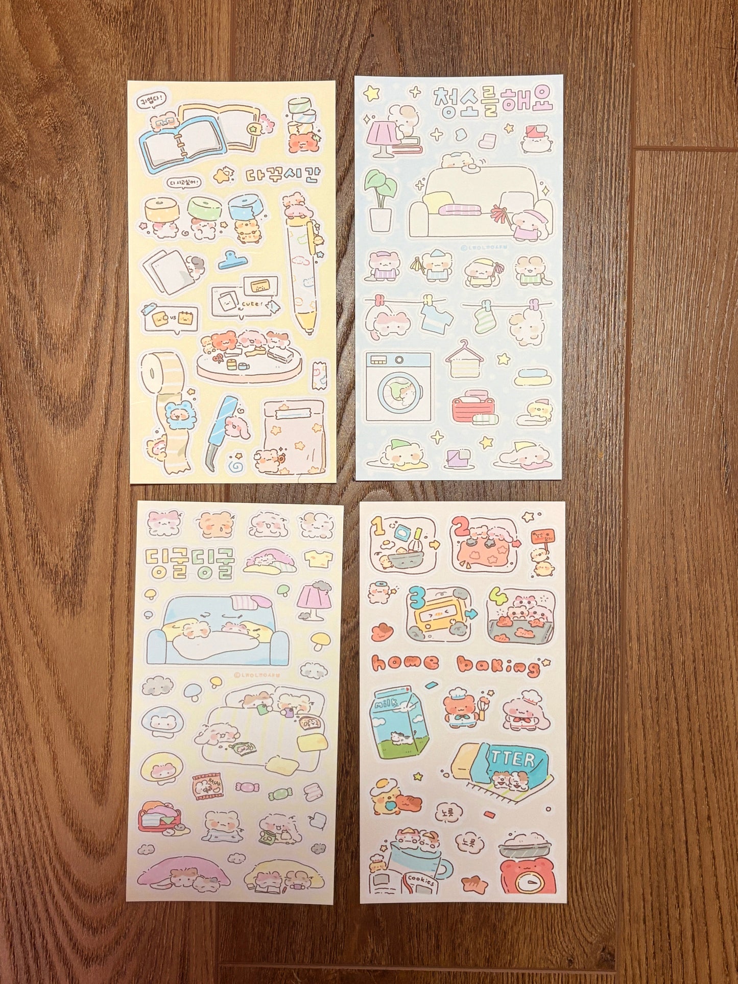 [SY81] NEW Syom x Nyung Nyung Shop Collaboration 'Not Going Out Today' Sticker Pack