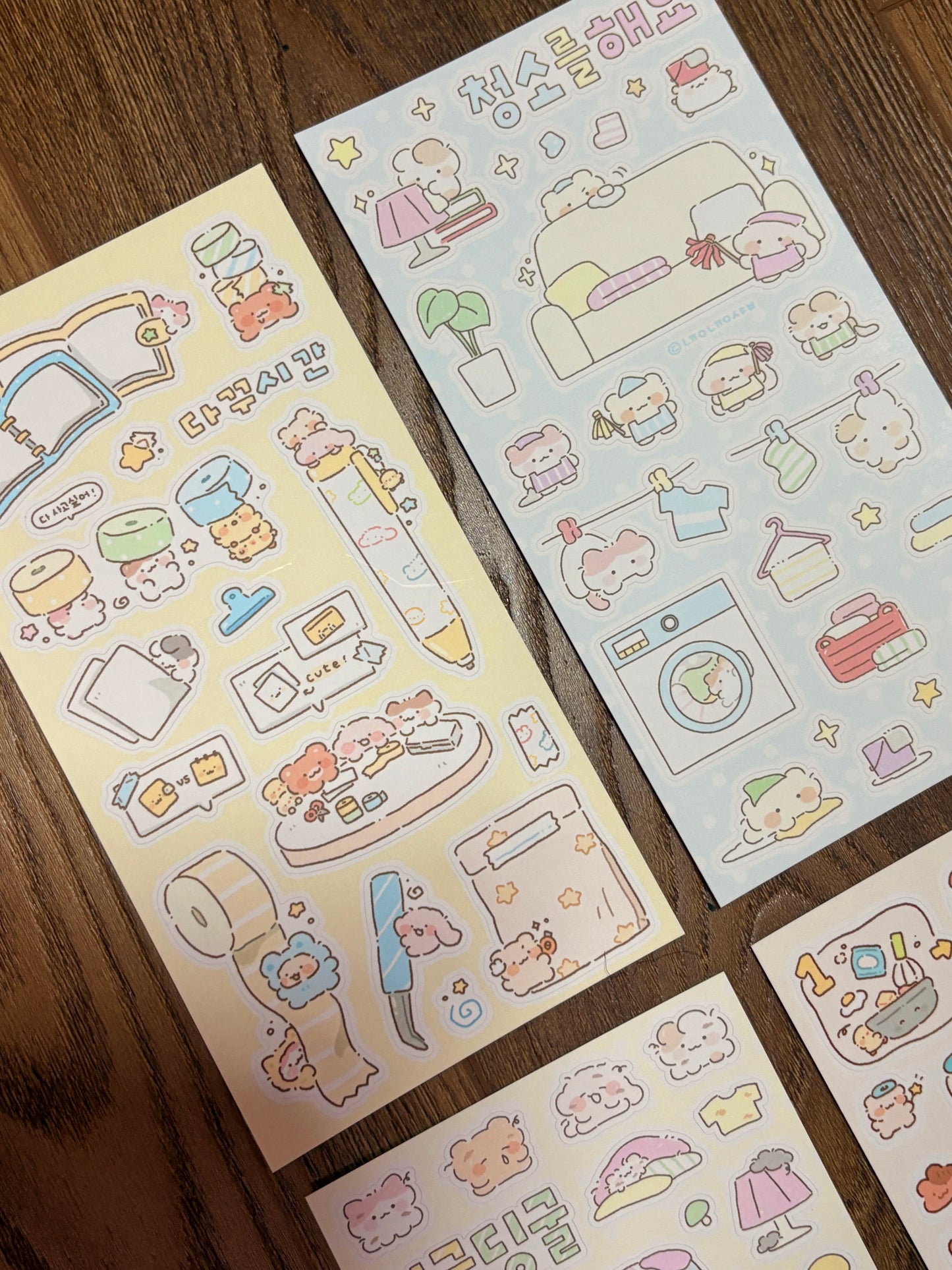 [SY81] NEW Syom x Nyung Nyung Shop Collaboration 'Not Going Out Today' Sticker Pack