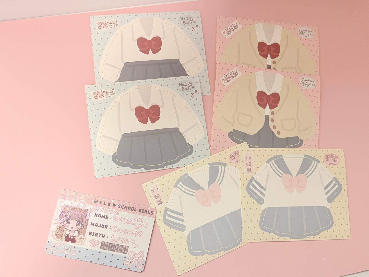 [SK37] NEW Seolkee 'Cutie Milk School' Sticker Pack (Single/Pack)