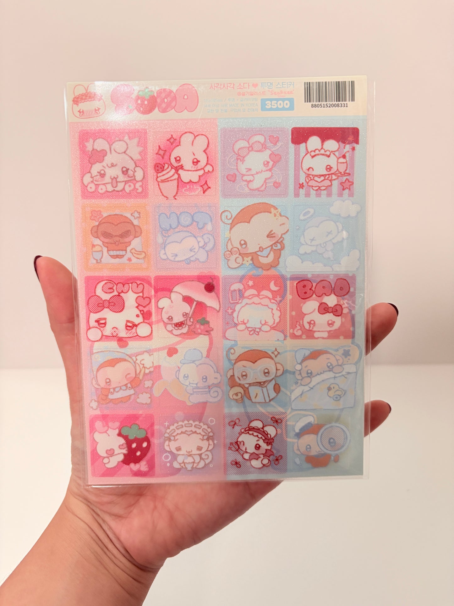 [SK31] NEW Seolkee 'Tok Tok Love Soda' Sticker Pack (Single/Pack)