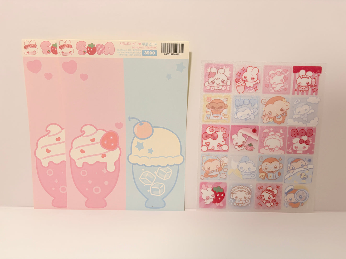 [SK31] NEW Seolkee 'Tok Tok Love Soda' Sticker Pack (Single/Pack)