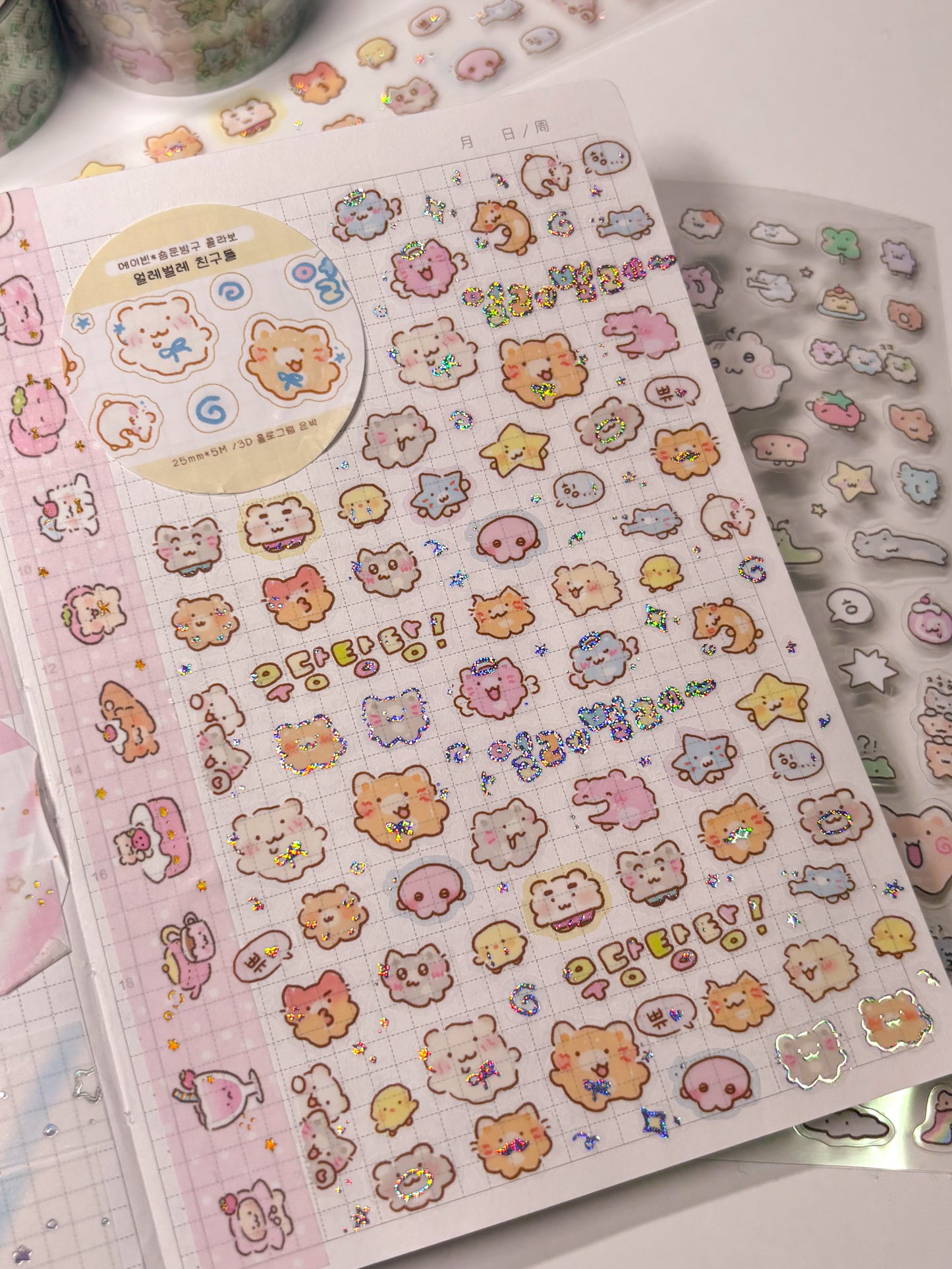 [SY60] NEW Syomsyom x Maybean Collaboration 'Sloppy' Masking Tape Set