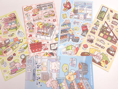 [SY67] Syom x Heeyane Collaboration Sticker Sheet Pack