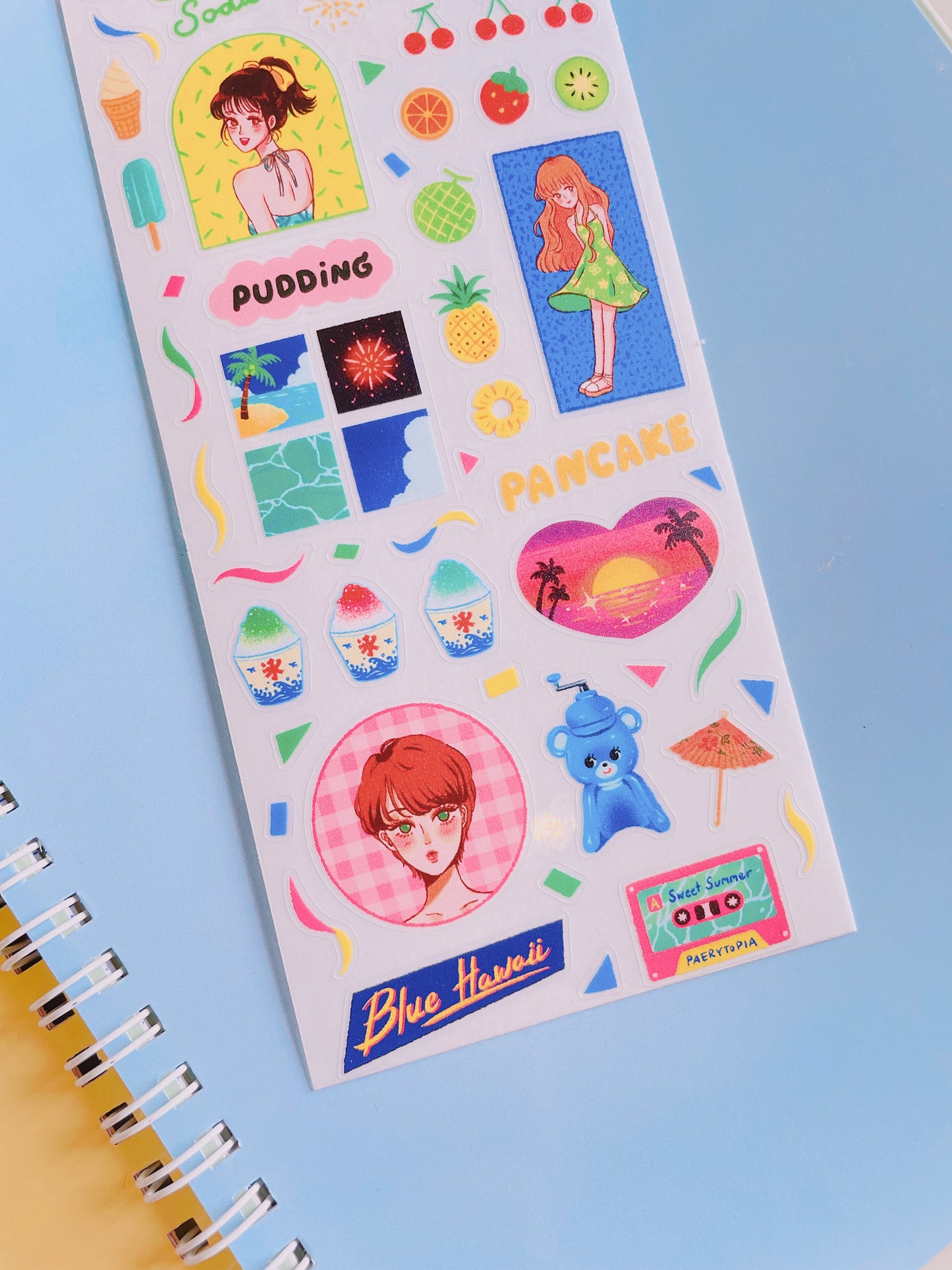 [PT04] NEW Paerytopia Sweet Summer/Dreamy Day Sticker Sheet (options)