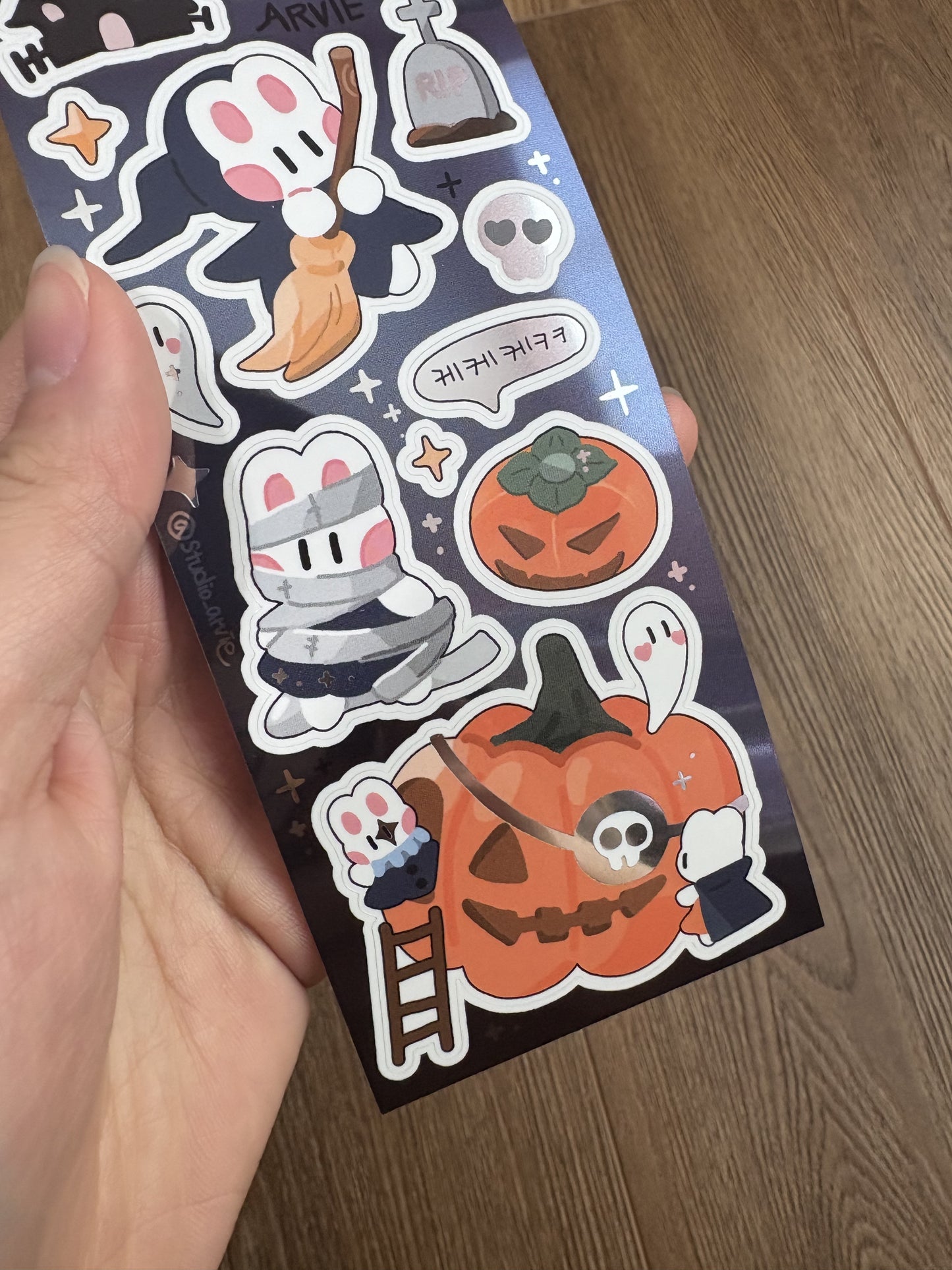 [STA27] Studio Arvie Halloween Sticker Pack (Singles/Pack)