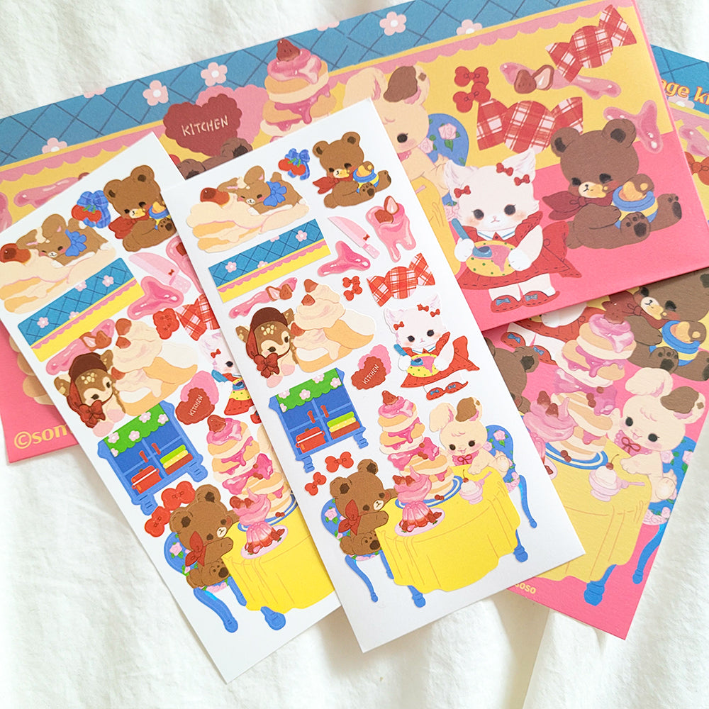 [SO27] Somsomsoso Vintage Sticker Sheet