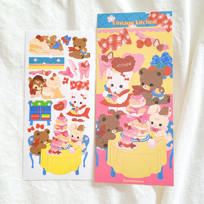 [SO27] Somsomsoso Vintage Sticker Sheet