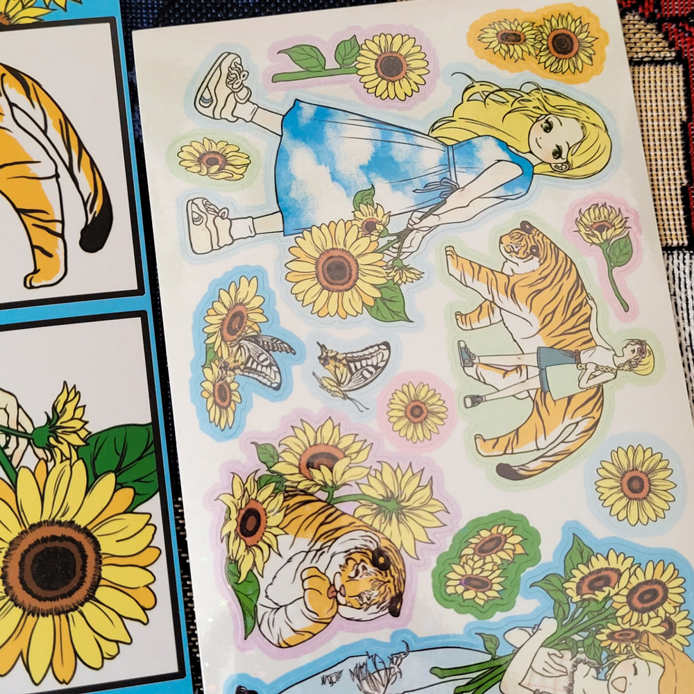 [SO24] Somsomsoso Sunflower Walk Sticker Sheet