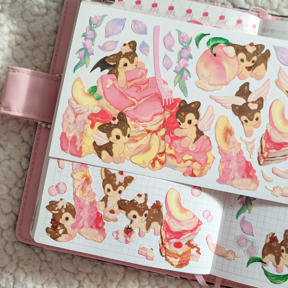 [SO07] Somsomsoso Messy Cake Sticker Sheet