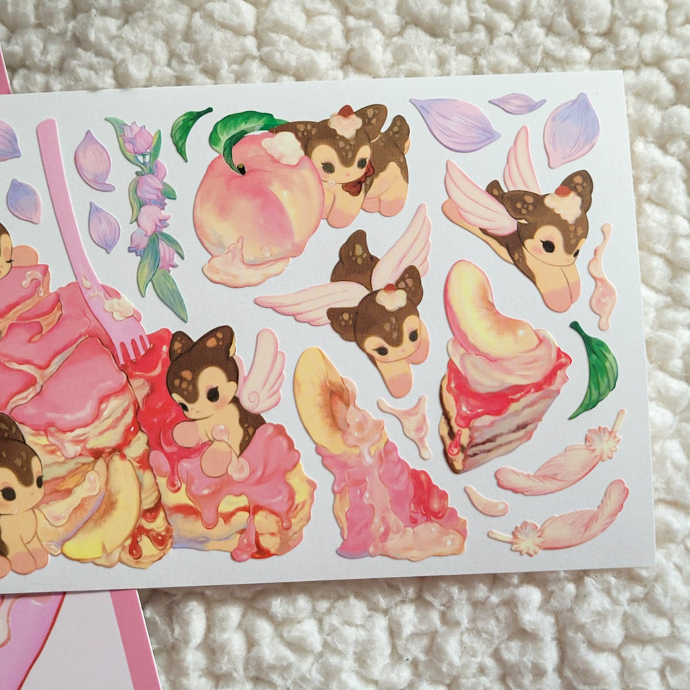 [SO07] Somsomsoso Messy Cake Sticker Sheet