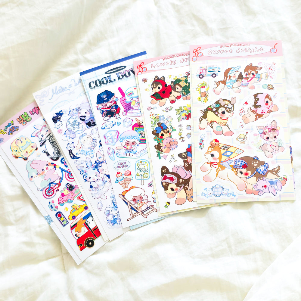 [SO17] Somsomsoso August Sticker Pack (options)
