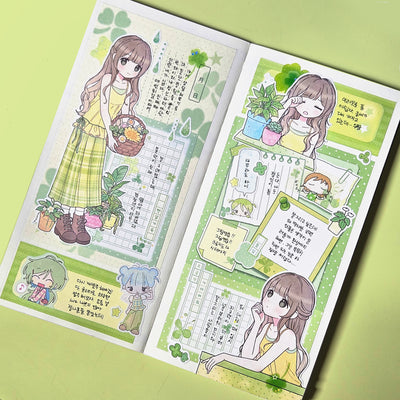 [CB04] NEW Cute Bus 'Hello, My Secret Garden' Sticker Sheet