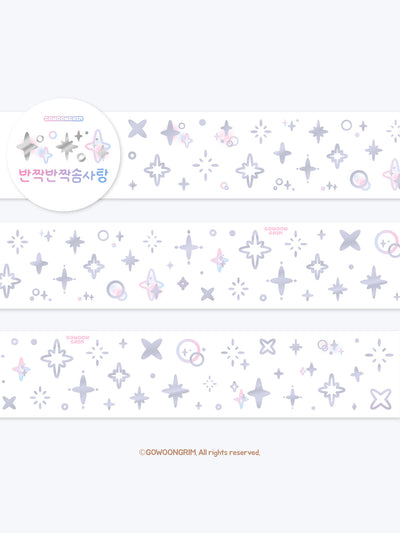 [GO78] NEW Gowoongrim 'Shiny Cotton Candy/Collecting Buttons/Petite Buttons/Snowflake' Kisscut Masking Tape (options)