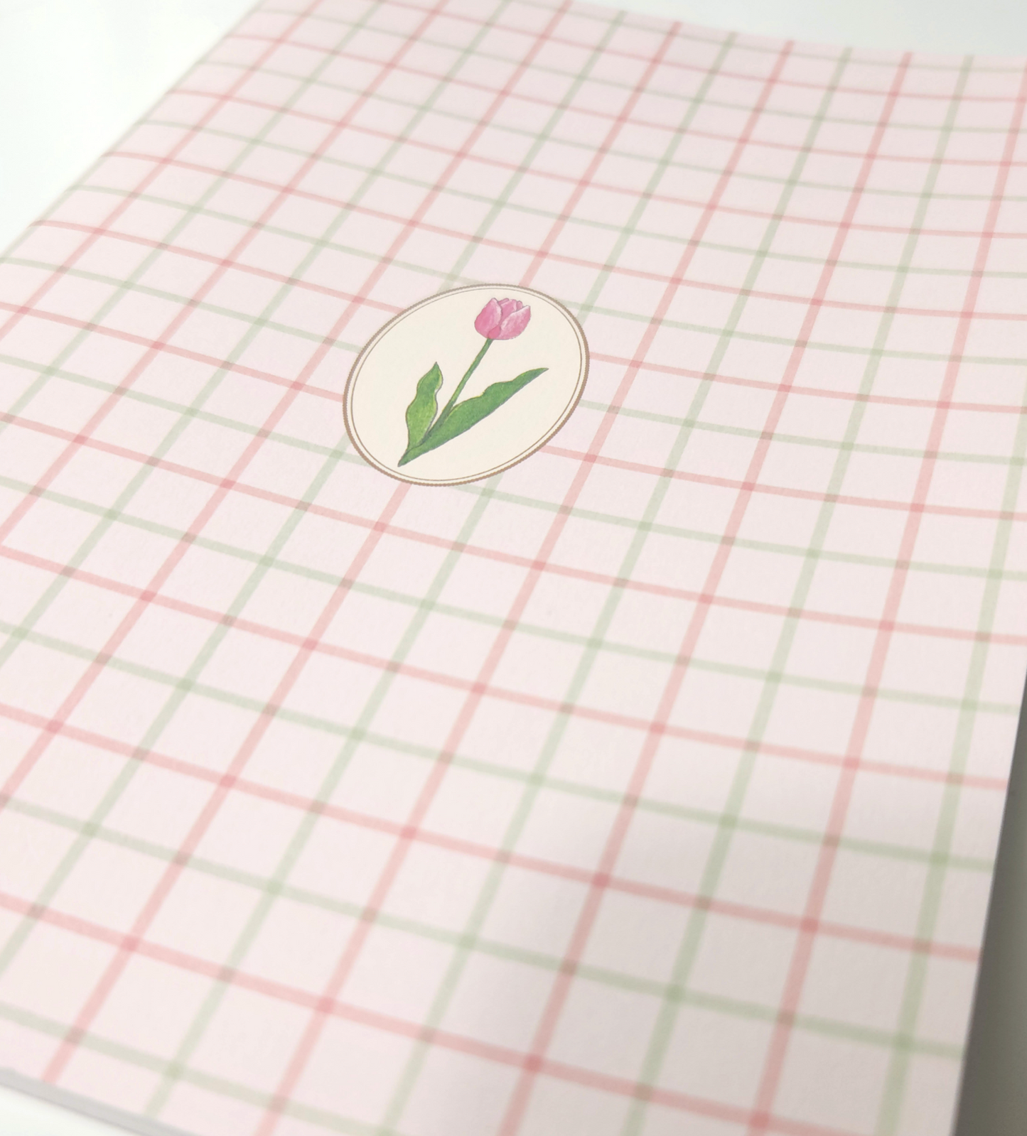 [MK02] Makota A5 Ruled Notebook (Tulip Checkered)
