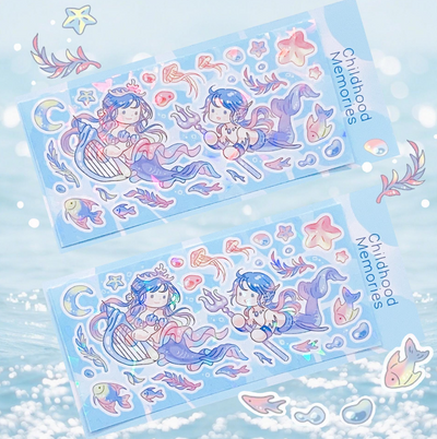 [Childhood Memories] Mermaid's Journey Holograhic Sticker Sheet