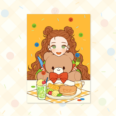 [Maxxie Club] Freckle Teddy Bear Remi Postcard