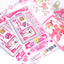 [PF58] Palmfarm Studio 90's Credit Card Frame Sticker Sheet (Pink/Blue)