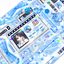 [PF58] Palmfarm Studio 90's Credit Card Frame Sticker Sheet (Pink/Blue)