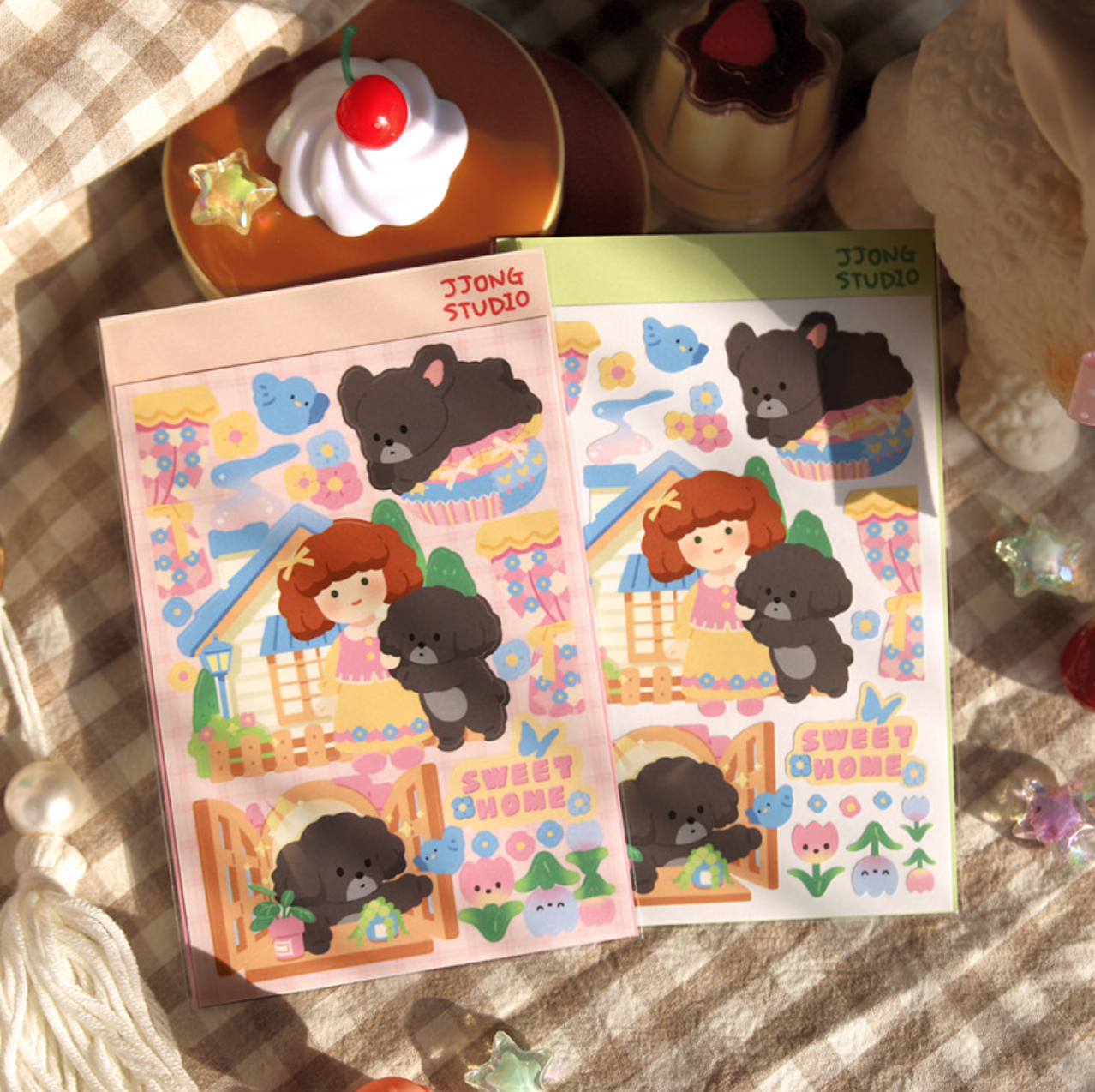 [JJ18] Jjong Studio Sweet Home Sticker Sheet Series (My Room/My House)