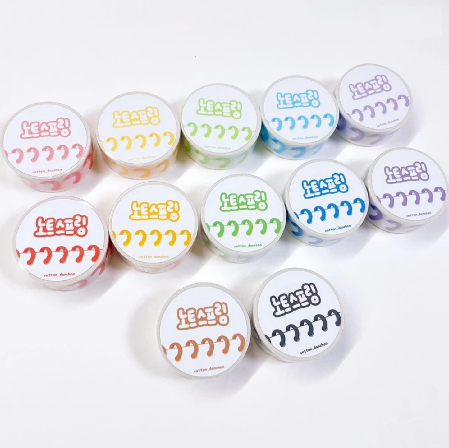 [DC47] Danchoo Note Spring Masking Tape (12 colors)