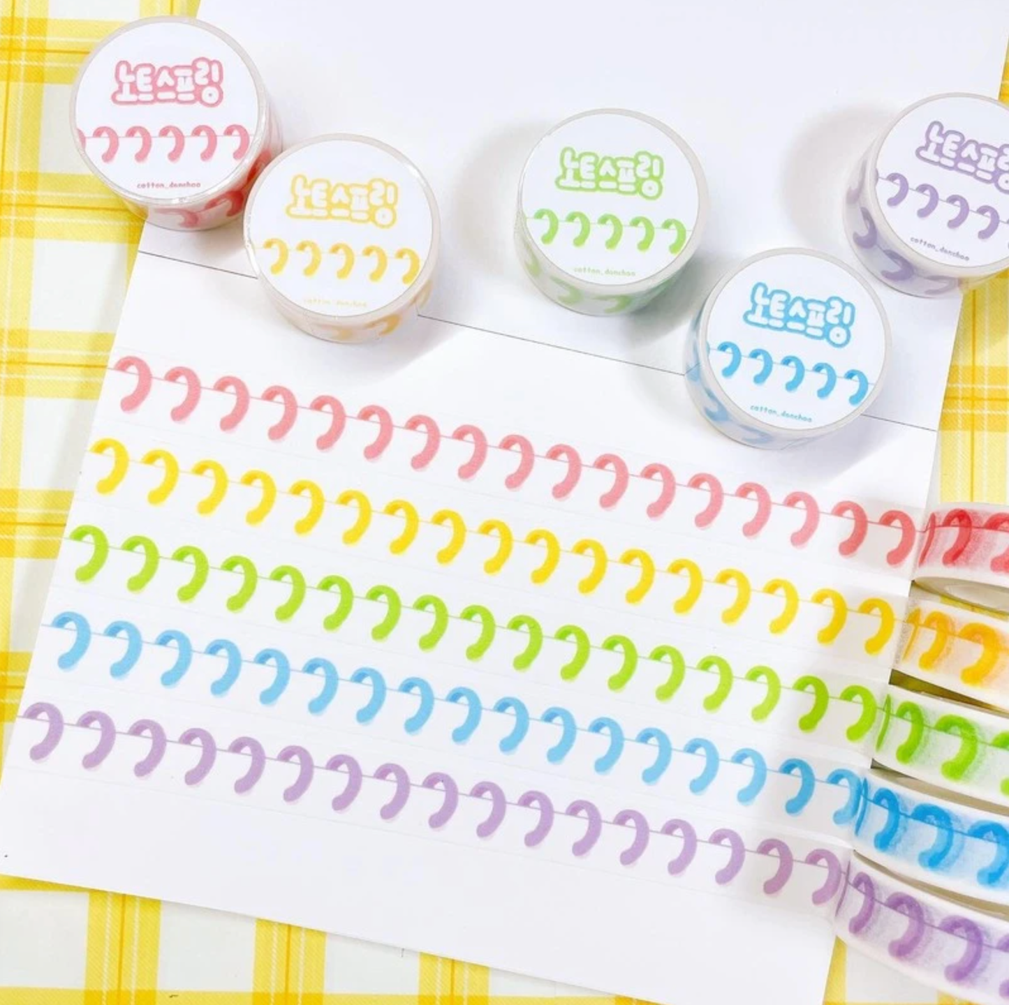 [DC47] Danchoo Note Spring Masking Tape (12 colors)