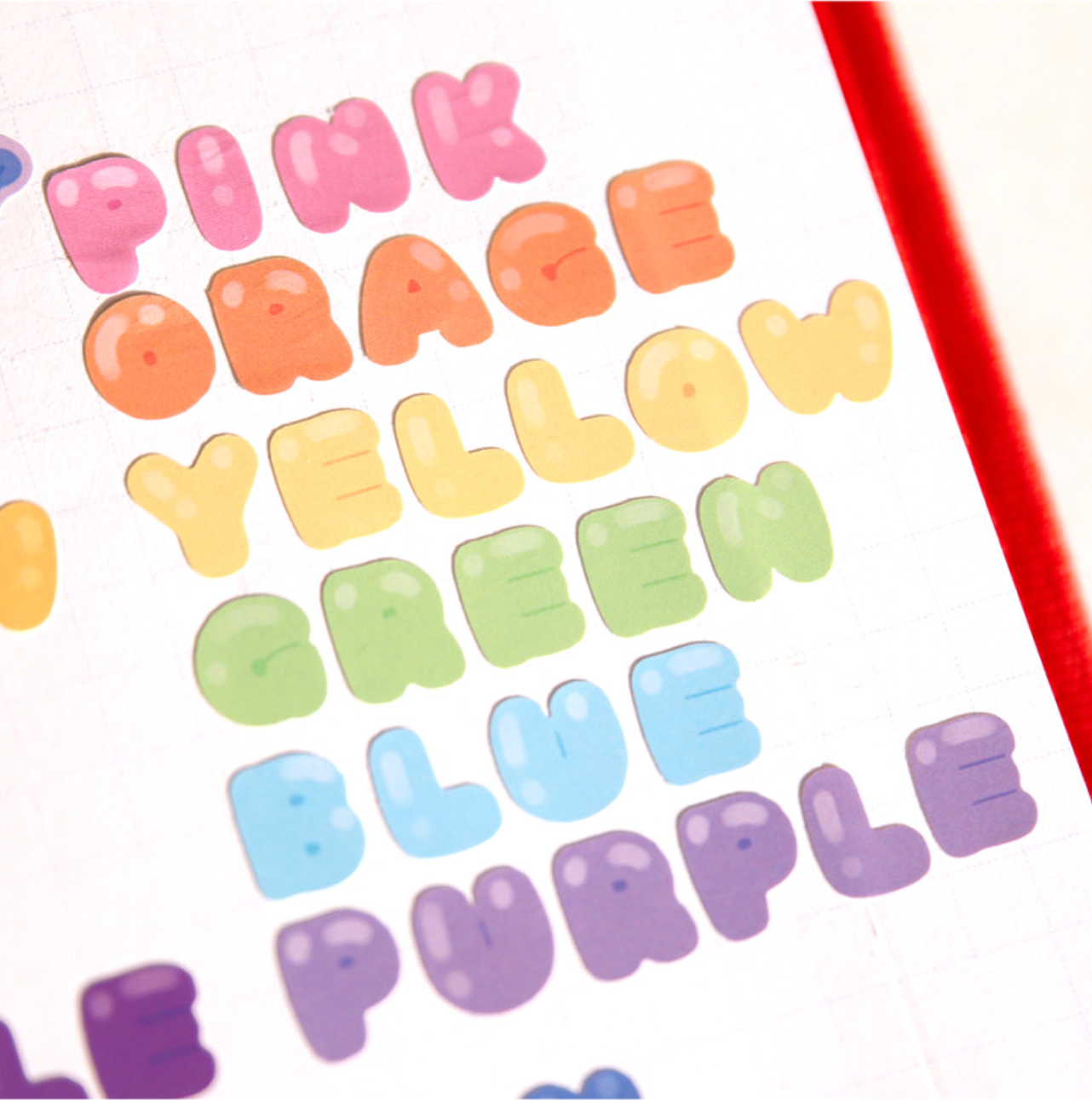 [JJ23] Jjong Studio Balloon Alphabet Sticker Sheet Set (Vivid/Pastel)